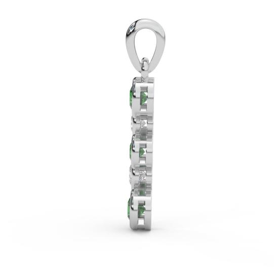 1-00ct-green-emerald-diamond-bezel-set-designer-pendant-crafted-in-white-gold