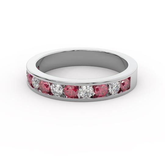 4-5mm-2-00ct-natural-ruby-and-diamond-channel-set-half-eternity-ring-in-white-gold