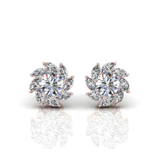 0-60-ct-natural-round-marquise-diamond-claw-set-designer-stud-earring-crafted-in-9k-gold