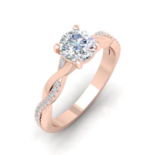 round-diamond-claw-set-twisted-engagement-ring