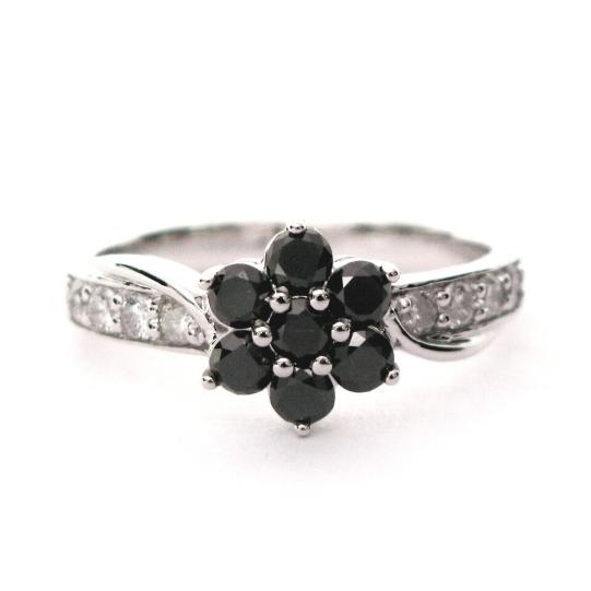 1-50-ct-black-white-diamond-cluster-engagement-ring-9k-white-gold